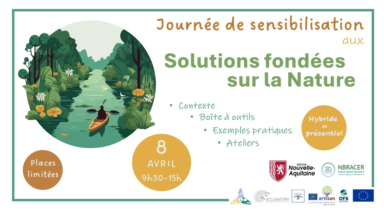 Journées sensibilisation SfN_NBRACER Journées de sensibilisation sur les solutions fondées par la nature en Nouvelle-Aquitaine