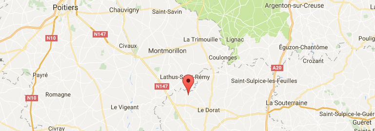 Localisation projet Thiat