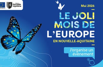 J'organise un événement pour le Joli mois de l'Europe en Nouvelle-Aquitaine pour l'édition 2026