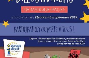 Concours d'illustrations de marques pages dédiés aux élections européennes 2019. 