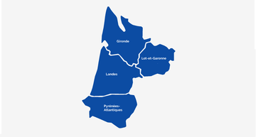 Carte Aquitaine